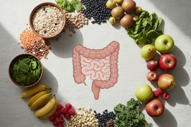 Diverticoli (malattia diverticolare): fibra vegetale per la regolarità intestinale, il microbiota e l’equilibrio metabolico