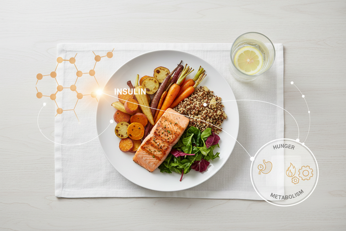 Insulina, segnale metabolico e controllo del peso: come zuccheri, fibra e qualità alimentare influenzano fame, accumulo energetico e salute metabolica