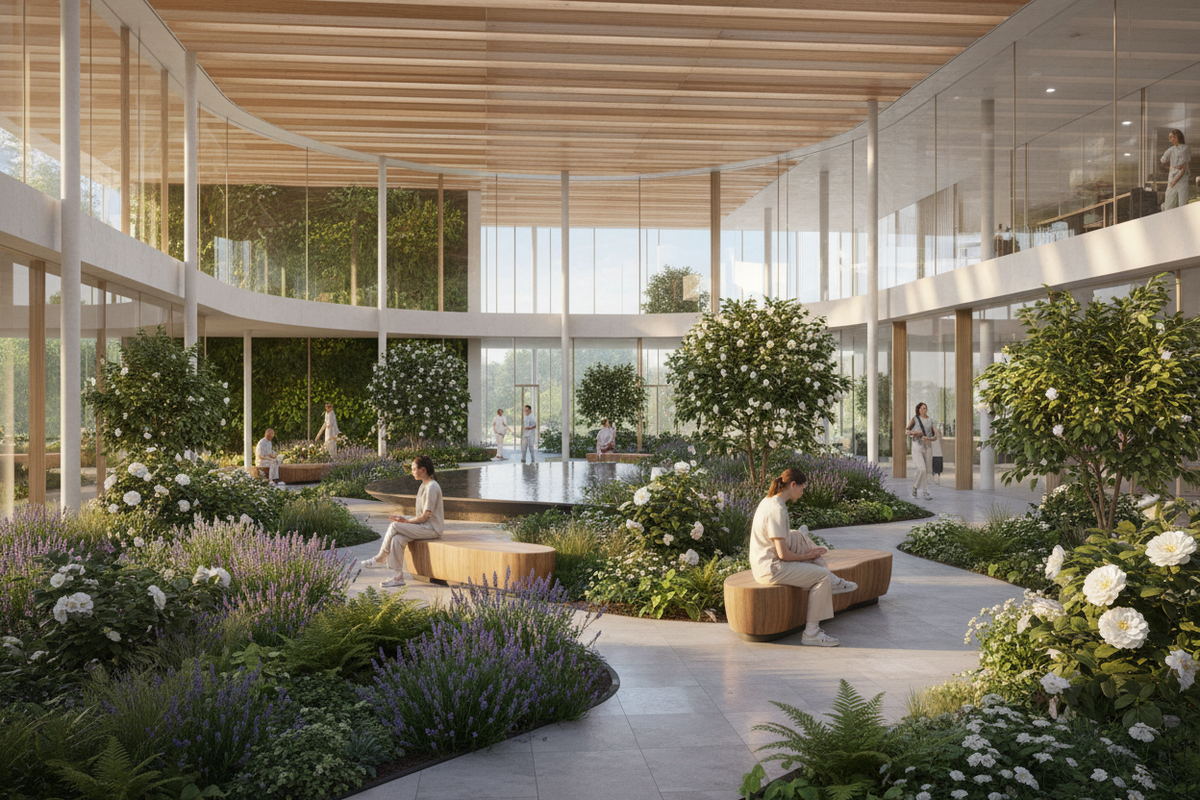 Ospedale verde tra benessere e natura: il ruolo dei giardini terapeutici nei luoghi della salute