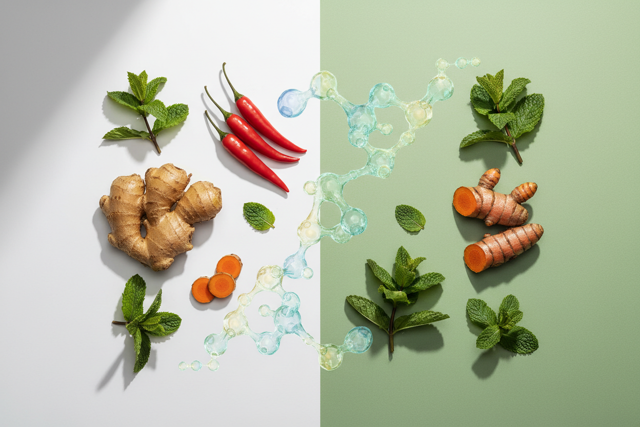 Piante e recettori TRP: come le molecole vegetali dialogano con i nostri sistemi sensoriali