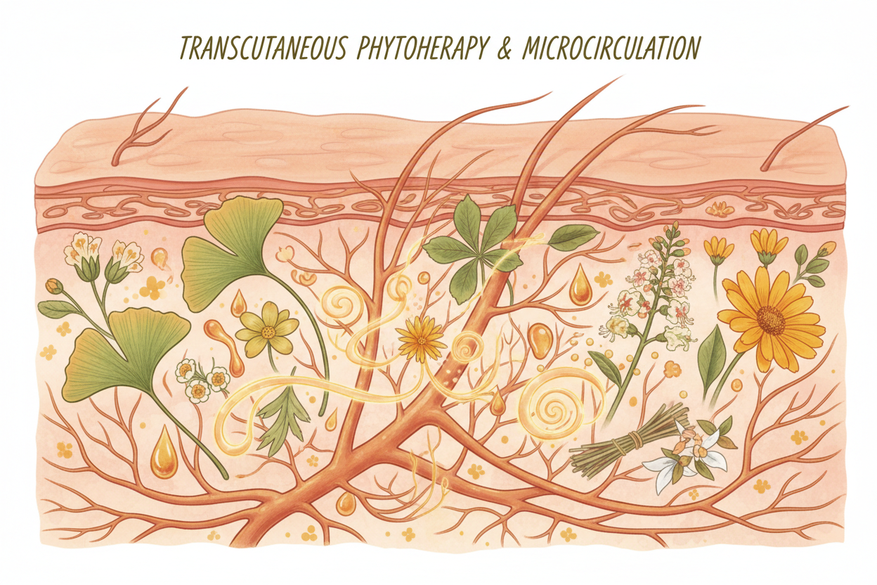 Via transcutanea e fitoterapia del microcircolo: quando la cute diventa una via biologica di supporto