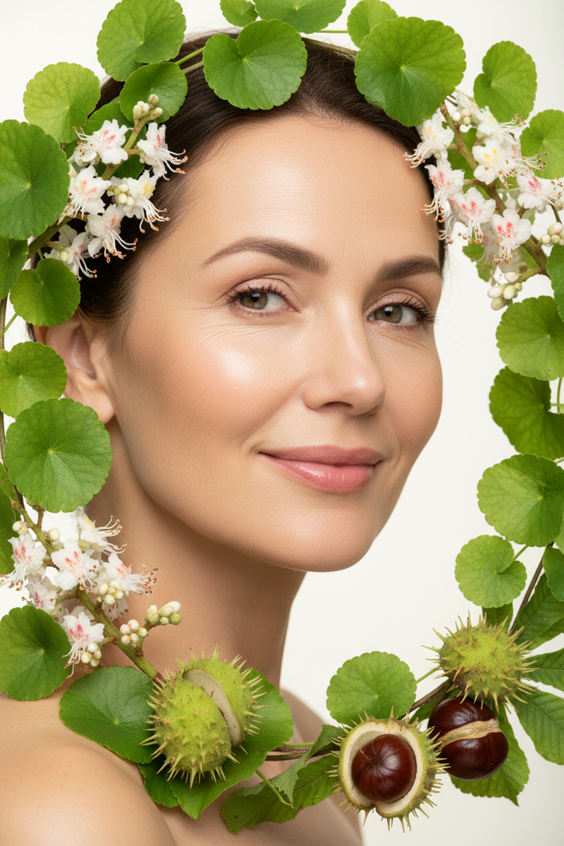 Il firming cutaneo: Centella asiatica, Ippocastano e fitocomplessi vegetali per tono, elasticità e microcircolo