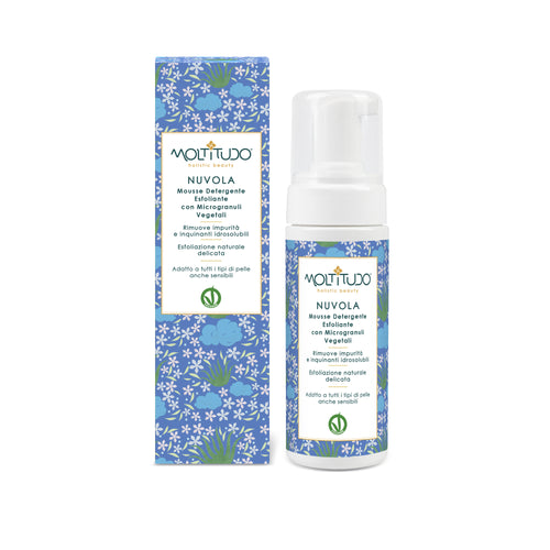 MOLTITUDO® NUVOLA | Mousse detergente viso esfoliante | Flacone 150 ml