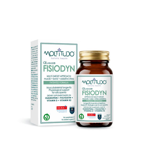MOLTITUDO® FISIODYN | Sistema Integrato per Longevità Muscolo-Scheletrica | 60 capsule vegetali 375 mg