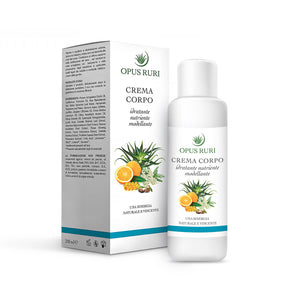 Crema Corpo Idratante Nutriente Modellante 200 ml (gambe stanche, prevenire cellulite e strie cutanee) - Opus Ruri