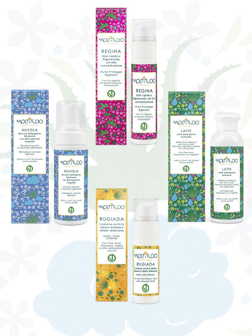 KIT RITUALE COSMESI MOLTITUDO® – Quintessenza di giovinezza e trattamento alchemico viso ad azione rigenerante assoluta